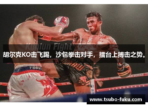 胡尔克KO击飞踢，沙包拳击对手，擂台上搏击之势。